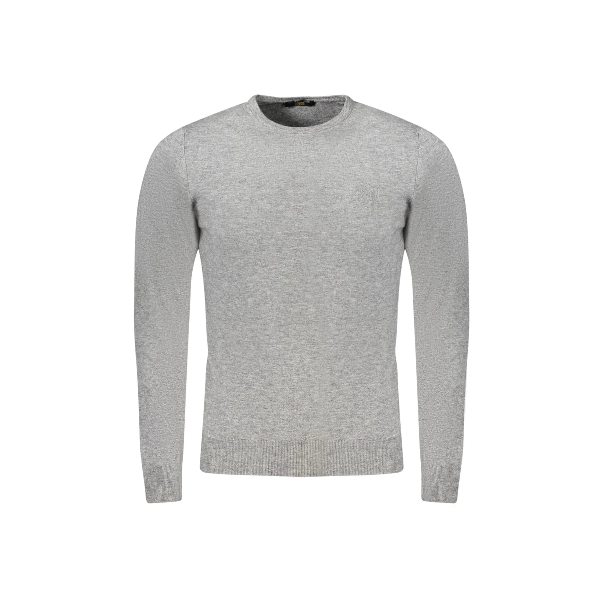 Cavalli Class Maglia Uomo Grigia Girocollo con Logo Maglie Grigio - foto prodotto